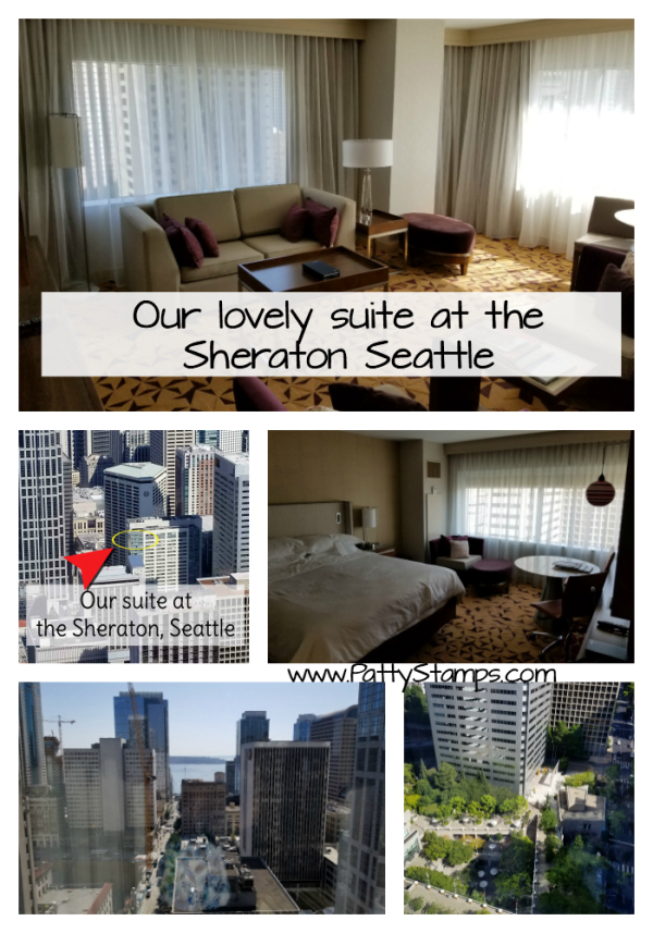 Bennett Family Seattle Adventure 2018 - Sheraton hotel. www.PattyStamps.com