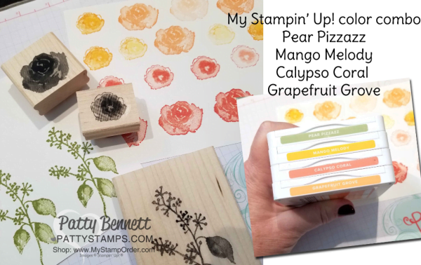Color Combo for my First Frost stamp set from the 2018 Stampin' UP! Holiday catalog - floral cards by Patty Bennett www.PattyStamps.com Color Combo for my First Frost stamp set from the 2018 Stampin' UP! Holiday catalog - floral cards by Patty Bennett www.PattyStamps.com