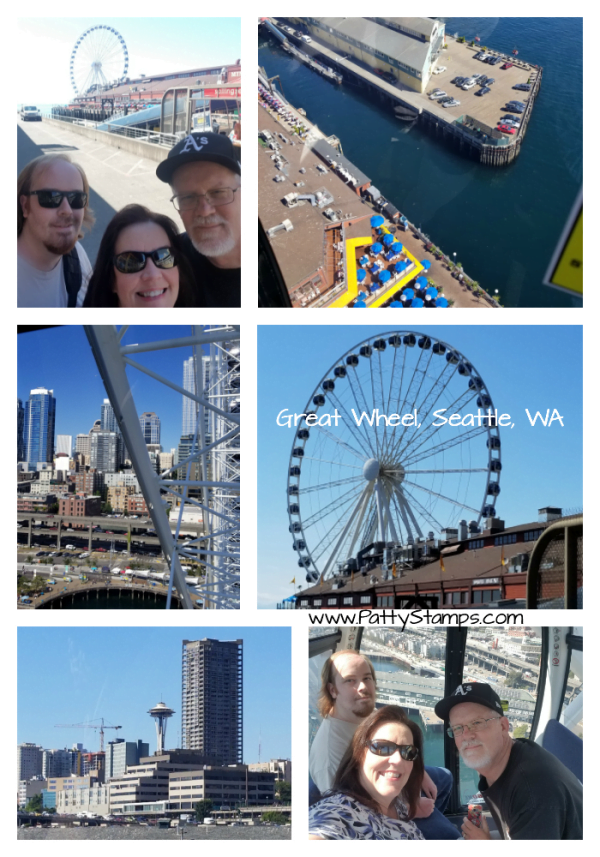 Bennett Family Seattle Adventure 2018 - Great Wheel, Ferris wheel at the waterfront. www.PattyStamps.com