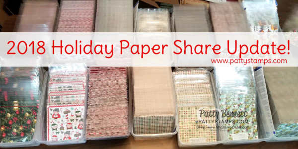 Stampin' UP! Holiday catalog paper share update from Patty Bennett www.PattyStamps.com