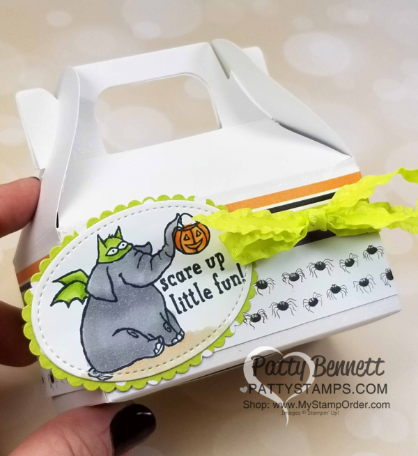 DIY Halloween Treat idea featuring Stampin' UP! White Gable boxes, Clear Tiny Treat Boxes, and the Trick or Tweet stamp set! I colored the images with Stampin' Blends. By Patty Bennett, www.PattyStamps.com DIY Halloween Treat idea featuring Stampin' UP! White Gable boxes, Clear Tiny Treat Boxes, and the Trick or Tweet stamp set! I colored the images with Stampin' Blends. By Patty Bennett, www.PattyStamps.com