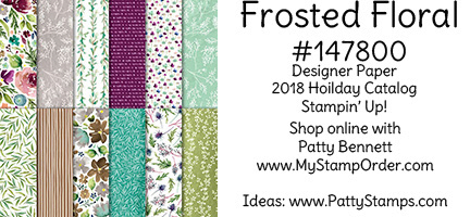 147800 Frosted Floral designer paper from Stampin' UP!  Order for limited time only: www.MyStampOrder.com