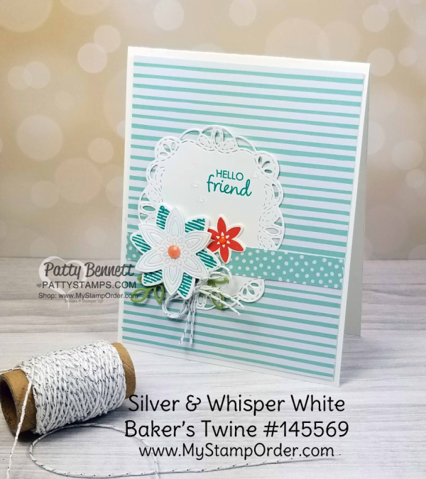 Happiness Surrounds stamp set and coordinating Snowfall Thinlit dies - Limited time offer from Stampin' UP! for cardmakers and papercrafters!  Cards by Patty Bennett www.PattyStamps.com