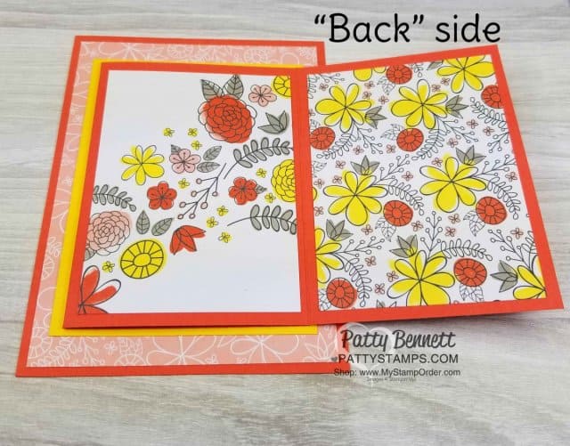 Big Plans Memories & More fold out card idea featuring Stampin' Up! card pack, by Patty Bennett. www.PattyStamps.com