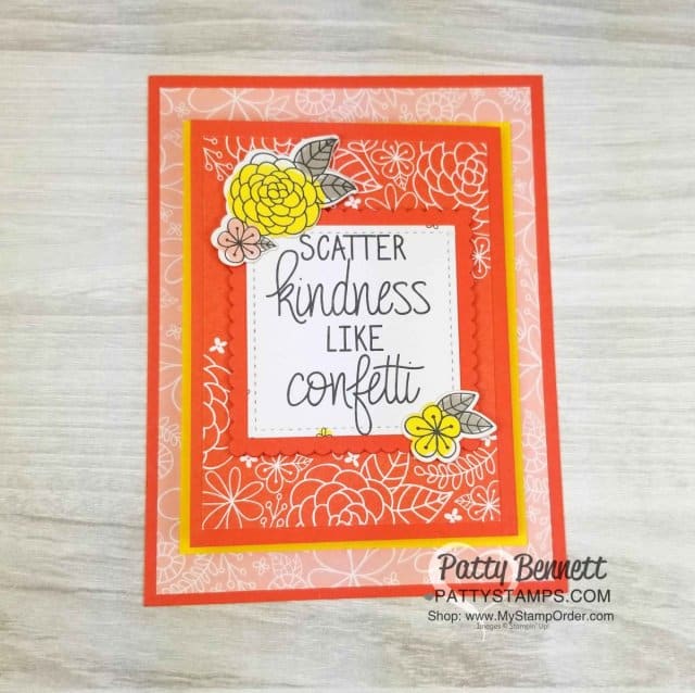 Big Plans Memories & More fold out card idea featuring Stampin' Up! card pack, by Patty Bennett. www.PattyStamps.com