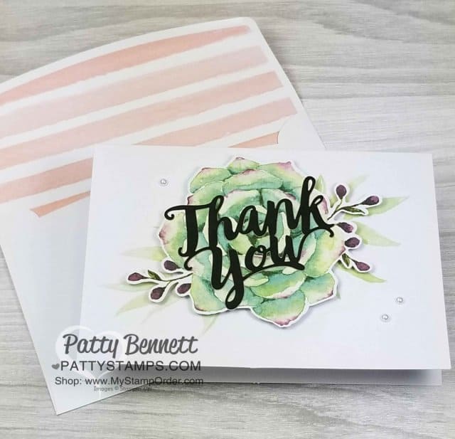 Stampin' Up! Card Kit: Notes of Kindness kit creates 20 cards with envelopes. Online ordering available through Patty Bennett at www.PattyStamps.com