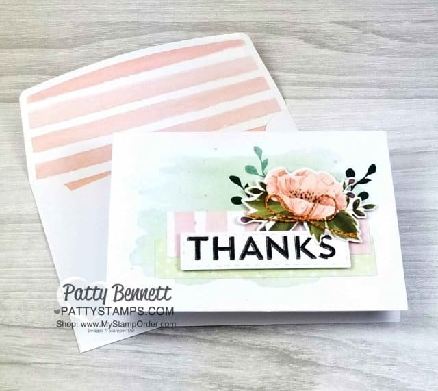 Stampin' Up! Card Kit: Notes of Kindness kit creates 20 cards with envelopes. Online ordering available through Patty Bennett at www.PattyStamps.com