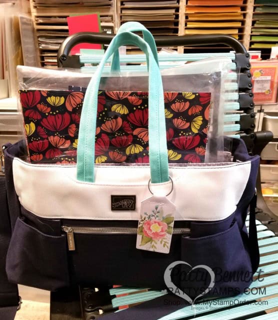 Join the Stampin' Up! family and my nation-wide team, the "Luv 2 Stamp Group" during Sale-a-Bration 2019 and you can select this Craft & Carry tote as part of your starter kit! www.PattyStamps.com