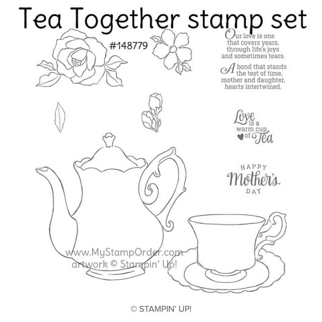 Stampin' UP! Tea Together stamp set #148779 www.PattyStamps.com