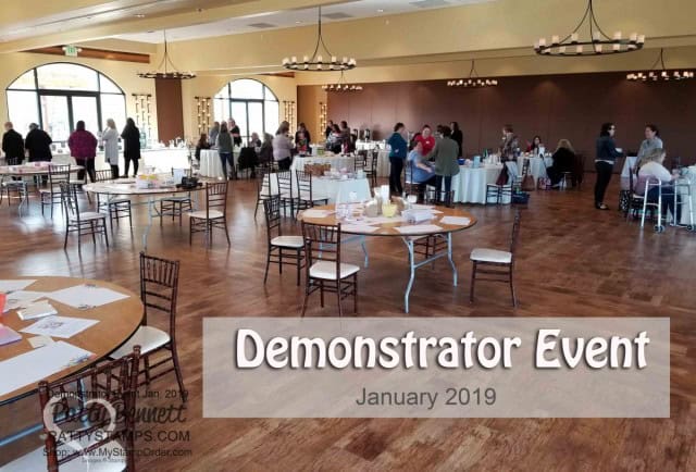 Stampin' UP! Demonstrator event January 2019 hosted by Patty Bennett & Gina Cardera. Garre Winery, Livermore, CA.