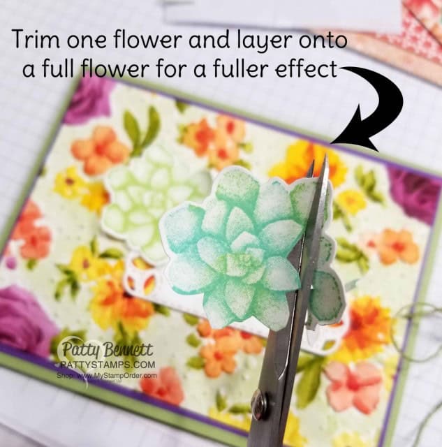 Watercoloring on embossed paper with the Country Floral Embossing Folder from Stampin' UP! Limited time offer Sale-a-Bration 2019. Patty Bennett www.PattyStamps.com