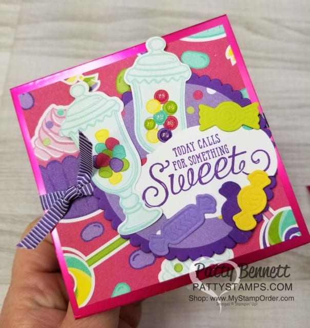 How Sweet It Is Birthday Card idea - Stampin' Up! supplies available from Patty Bennett www.PattyStamps.com