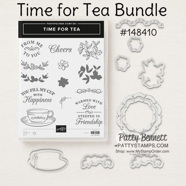 Time for Tea bundle from Stampin' UP! #148410 www.PattyStamps.com