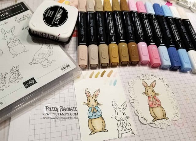 Stampin' UP! Fable Friends stamp set and Stampin' Blends coloring. Patty Bennett www.PattyStamps.com