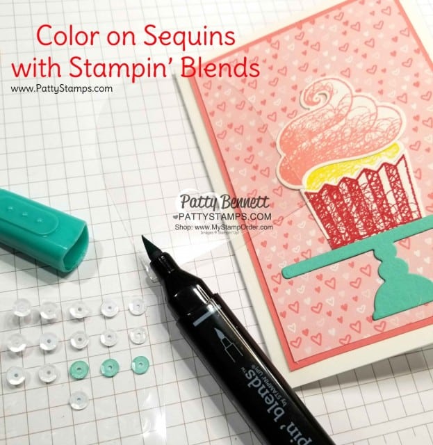 Sale-a-Bration 2019 Hello Cupcake stamp set from Stampin' UP! with matching Call Me Cupcake framelits. Birthday card idea by Patty Bennett www.PattyStamps.com