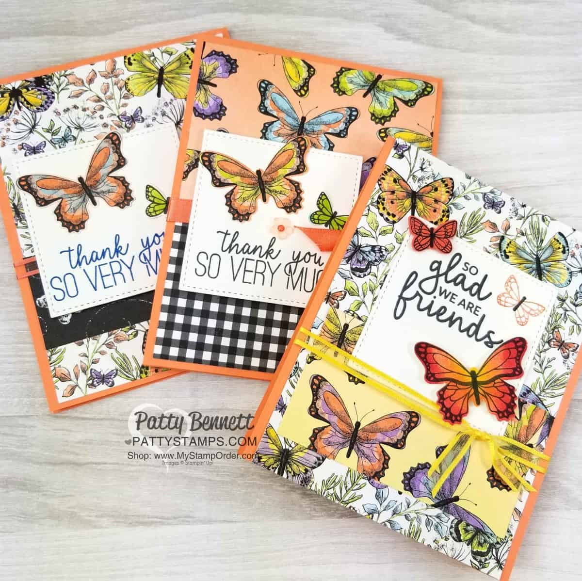 Last chance to receive the Botanical Butterfly designer paper with your $50 Sale-a-Bration order! Perfectly paired with the Butterfly Gala stamp set and punch bundle! www.PattyStamps.com
