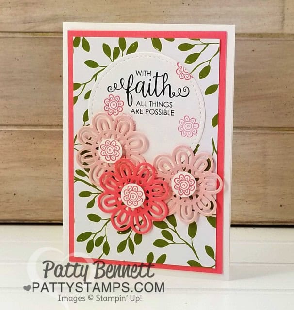 Stampin' UP! Ribbon of Courage stamp set - designed by Patty Bennett in honor of my mom's battle with Cancer. Great set for hope, encouragement, thank you and love you! www.PattyStamps.com