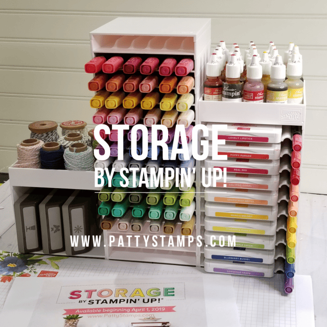 Storage by Stampin' Up! available in my online store! Organize your ink pads, markers, Stampin' Blends, punches and accessories! www.MyStampOrder.com