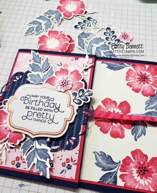 Stampin' UP! limited edition Everything is Rosy card and paper crafting kit featuring rose gold accents, flower stamp set, coordinating dies, paper, accessories and rose gold shimmer paint. www.PattyStamps.com