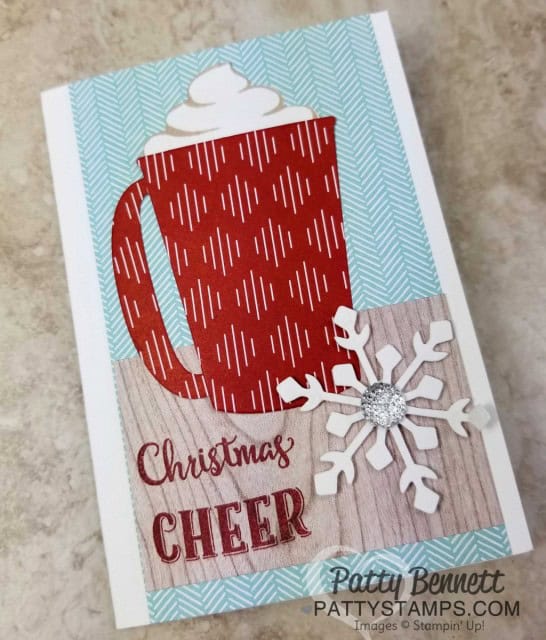 Coffee Cup framelits - RETIRINGI from Stampin' UP! great for coffee lovers or Starbucks gift cards! www.PattyStamps.com