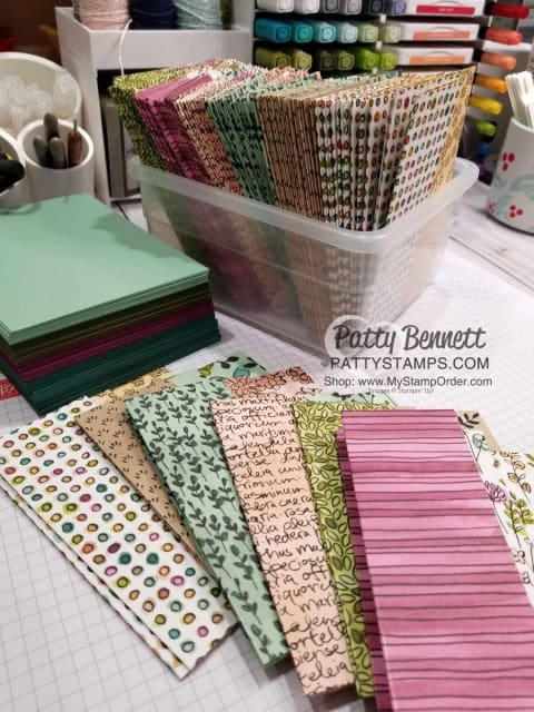 Fun Fold card idea featuring Stampin' UP! Share What You Love designer paper and the Incredible Like You stamps set. Retiring papercrafting supplies available while supplies last. www.PattyStamps.com