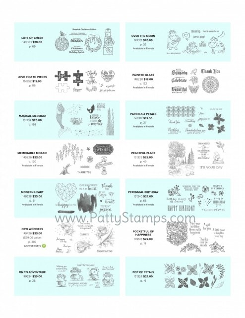 Stampin' Up! Cling Mount Stamps available in the 2019 2020 annual catalog. Patty Bennett www.PattyStamps.com order online www.MyStampOrder.com