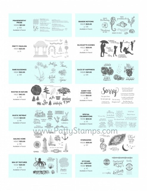 Stampin' Up! Cling Mount Stamps available in the 2019 2020 annual catalog. Patty Bennett www.PattyStamps.com order online www.MyStampOrder.com