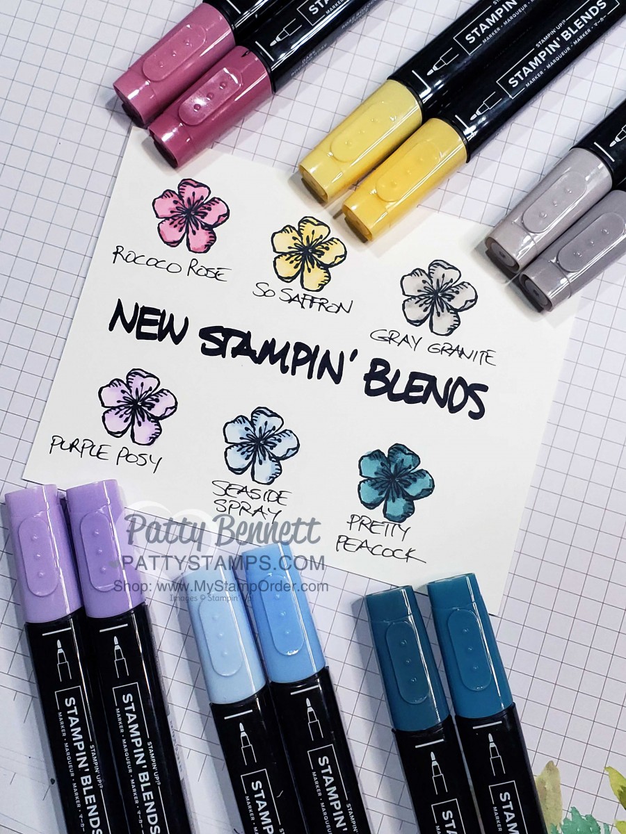 New Stampin' Blends Markers from Stampin' UP! - Patty Stamps