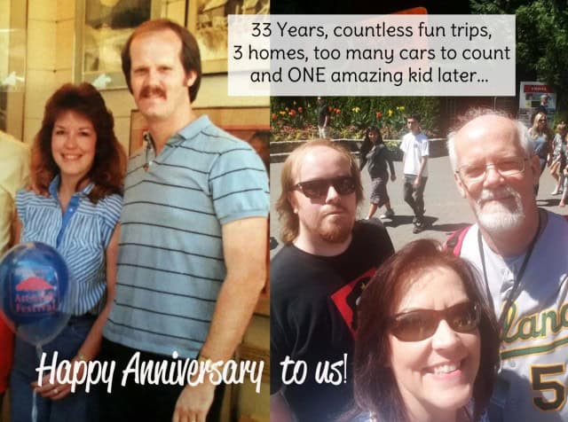 Eric and Patty 33 year anniversary.