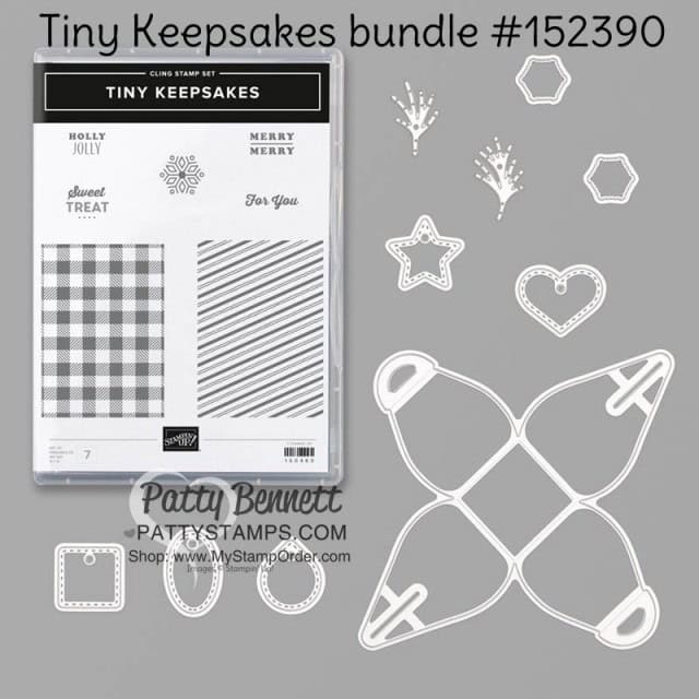 Mini Curvy Keepsakes treat box bundle #152390 Stampin' UP! Holiday catalog 2019. Patty Bennett www.PattyStamps.com
