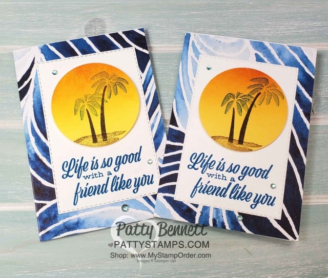 Stampin' UP! Friend Like You stamp set Happy Day card for my Luv 2 Stamp Group Maui Trip Achievers. www.PattyStamps.com