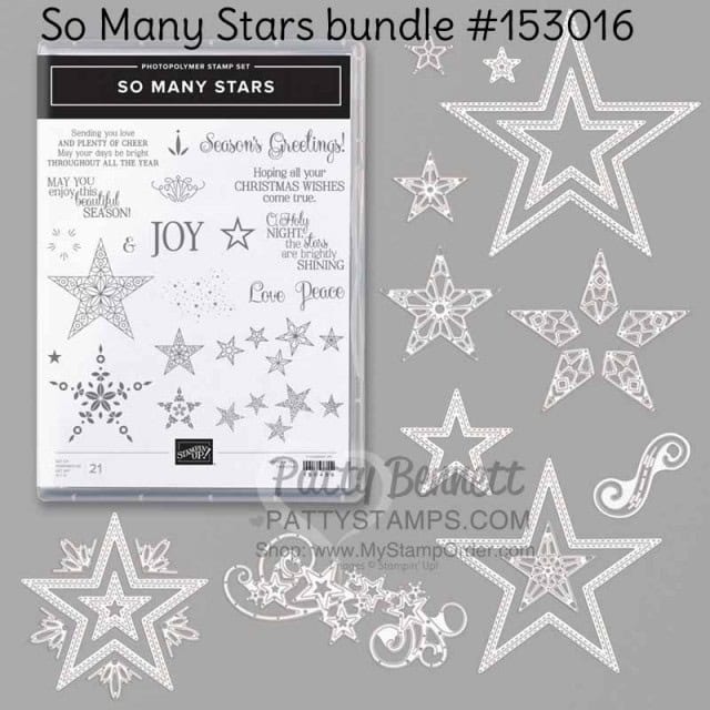 So Many Stars Stampin Up bundle #153016 online www.PattyStamps.com