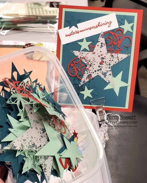 So Many Stars Stampin Up bundle card idea featuring Mercury Glass acetate star. www.PattyStamps.com