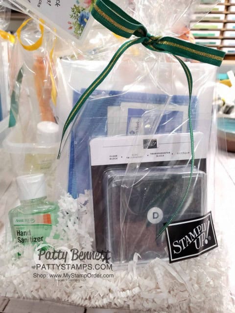 Gift Idea for Crafters! Clear Block cleaning it for rubber stamps! Microfiber cloth, hand sanitizer, and alcohol wipes in a kit! Great Christmas Gift or Retreat Favor! www.PattyStamps.com