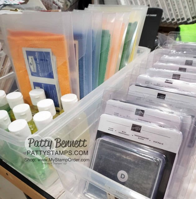 Gift Idea for Crafters! Clear Block cleaning it for rubber stamps! Microfiber cloth, hand sanitizer, and alcohol wipes in a kit! Great Christmas Gift or Retreat Favor! www.PattyStamps.com