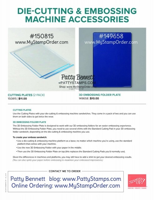 Die Cutting Plates available for your Big Shot or die cutting machine #150815 www.MyStampOrder.com