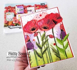 Peaceful Poppies / Poppy Moments dies flower card idea featuring Stampin' UP! Mini Catalog papercrafting products by Patty Bennett www.PattyStamps.com