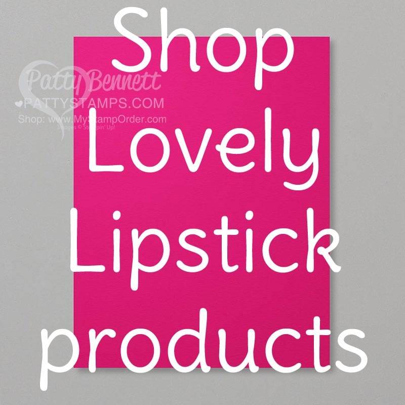 2018 2020 Stampin' Up! In Color - Lovely Lipstick! Retiring Soon! www.PattyStamps.com