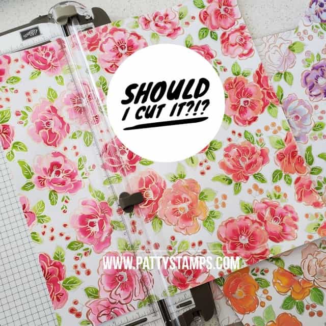 Flowering Foils Stampin Up Sale-a-Bration designer paper - flowers perfect for watercoloring. by Patty Bennett www.PattyStamps.com