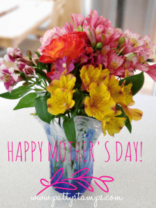 Mother's Day flowers from my garden. www.PattyStamps.com