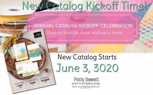 New 2020-2021 Stampin Up catalog with papercrafting and card making supplies starts June 3, 2020. Order online with Patty Bennett www.PattyStamps.com