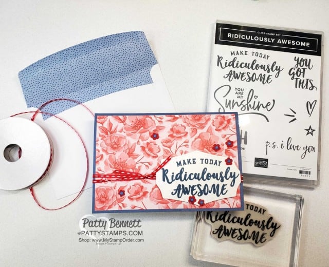 Flowers for Every season Memories & More cards paired with Stampin' Up! Ridiculously Aweome stamp set and Field of Flowers punch #152723 www.PattyStamps.com