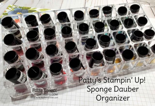 Sponge Dauber Organizer Idea from Patty Bennett for Stampin' Up! sponge daubers. Lipstick caddy works great! www.PattyStamps.com