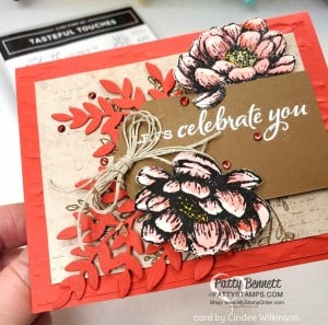 Tasteful Touches stamp set #152562 birthday card idea by Cindee for Patty Bennett.