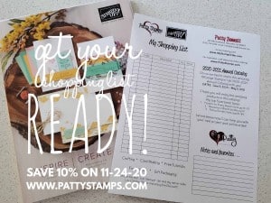 Get your shopping list ready! Enjoy 10% off almost the entire Stampin Up catalog 24 hours only 11-24-20 www.PattyStamps.com