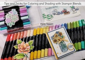 Tips for How to Color and Shade with Stampin' Blends markers by Patty Bennett www.PattyStamps.com