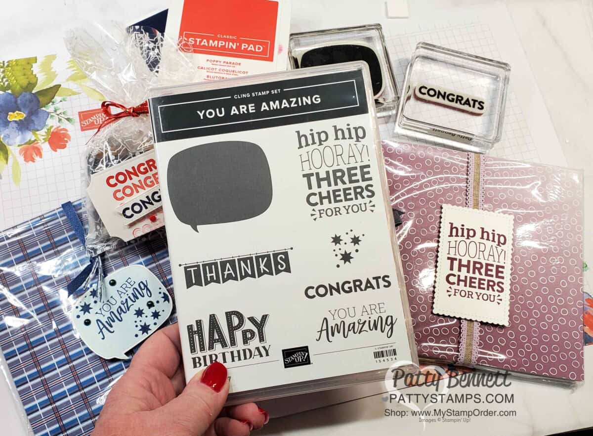 Stampin' Up! You are Amazing stamp set is perfect for gift tags! www.PattyStamps.com