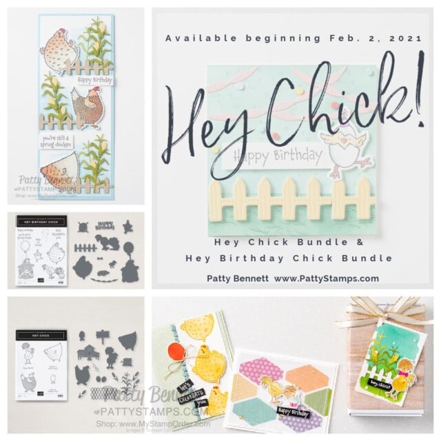 Hey Chick and Hey Birthday Chick bundles from Stampin' Up! Shop with Patty Bennett www.pattystamps.com