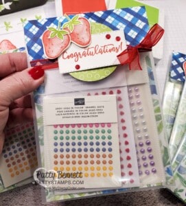 Repurpose and Reuse empty Stampin' Up! Die Envelopes for gift packaging. Sweet Strawberry Bundle and Berry Blessings bundle papercrafting supplies. www.PattyStamps.com