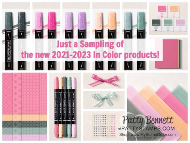 Stampin' Up! In Colors for 2021-2023. Buy Stampin' Up! online with Patty Bennett www.PattyStamps.com